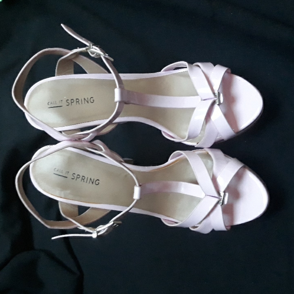 CALL IT SPRING pastel pink heels